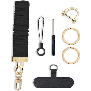 BATHRINS Wristlet Keychain,Cute Wrist Keychain Bracelet With 2 Keyrings And 1 D-Ring For Girl Men Women in Kuwait