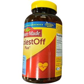 Cholest-Off Plus 450mg Plant Sterols Natures Mades 210 Softgels | Gluten Free | Take 2 Softgels Twice Daily