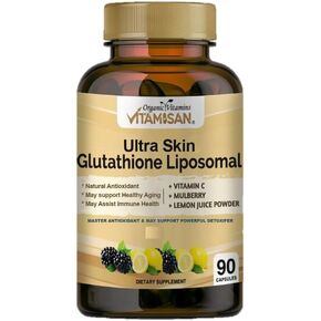 Glutathione Liposomal, NAC, Milk Thistle, Collagen, Total, 90 Capsules, Made in USA, Fresh