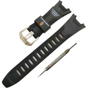 18MM Resin Watchband Replacement for Casio PRG-110Y/C PRW-1500Y, Suitable for Men and Women