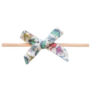 Copper Pearl Ribbon Baby Bow Dinosaurs of Jurassic Park