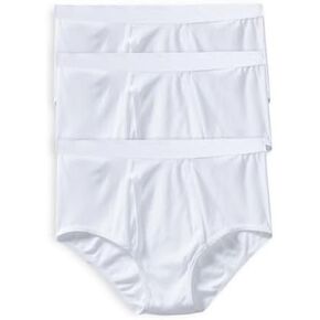 Harbor Bay by DXL Big and Tall Briefs, White XL, Pack of 3 in Kuwait