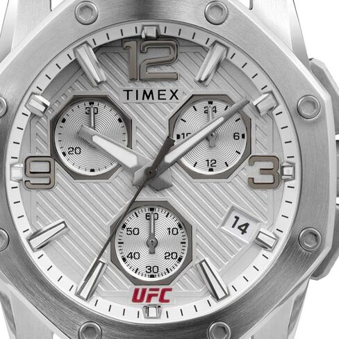 Timex UFC Men's Icon 45mm Watch - Black Strap Black Dial Gold-Tone Case in Kuwait
