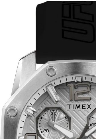 Timex UFC Men's Icon 45mm Watch - Black Strap Black Dial Gold-Tone Case in Kuwait
