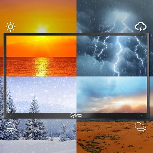 SYLVOX 55 Inch Outdoor TV, Waterproof 4K Smart TV, High Brightness,7x16(H) Commercial Grade, Supports Bluetooth & Wi-Fi, Suitable for Partial Sun(Deck Series 2022) in Saudi Arabia