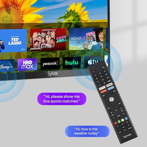SYLVOX 55 Inch Outdoor TV, Waterproof 4K Smart TV, High Brightness,7x16(H) Commercial Grade, Supports Bluetooth & Wi-Fi, Suitable for Partial Sun(Deck Series 2022) in Saudi Arabia