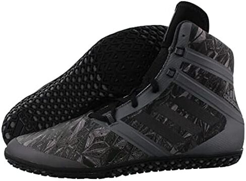 adidas Impact Men's Wrestling Shoes, Black Digital Print, Size 4.5 in Kuwait