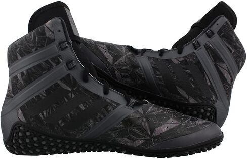 adidas Impact Men's Wrestling Shoes, Black Digital Print, Size 4.5 in Kuwait