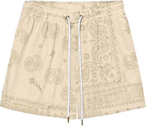 Men's Basketball Shorts Paisley Print Mesh Breathable Running Athletic Shorts Quick-Dry Workout Gym in Saudi Arabia