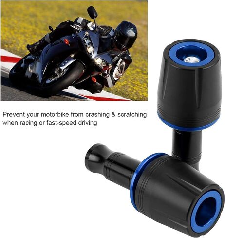 Crash Slider, 2Pcs Universal Slider Frame Sliders, CNC Frame Crash Slider for Kawasaki Z125, for, Crash Pad Protector with 10mm Screw(blue) in Saudi Arabia