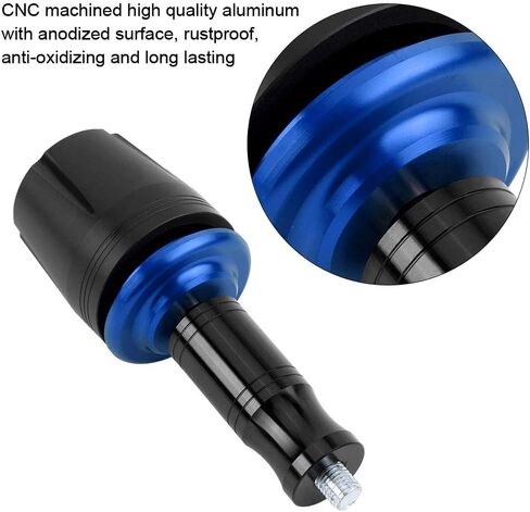 Crash Slider, 2Pcs Universal Slider Frame Sliders, CNC Frame Crash Slider for Kawasaki Z125, for, Crash Pad Protector with 10mm Screw(blue) in Saudi Arabia