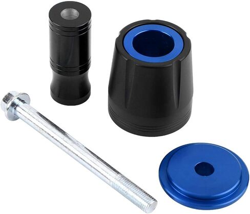 Crash Slider, 2Pcs Universal Slider Frame Sliders, CNC Frame Crash Slider for Kawasaki Z125, for, Crash Pad Protector with 10mm Screw(blue) in Saudi Arabia