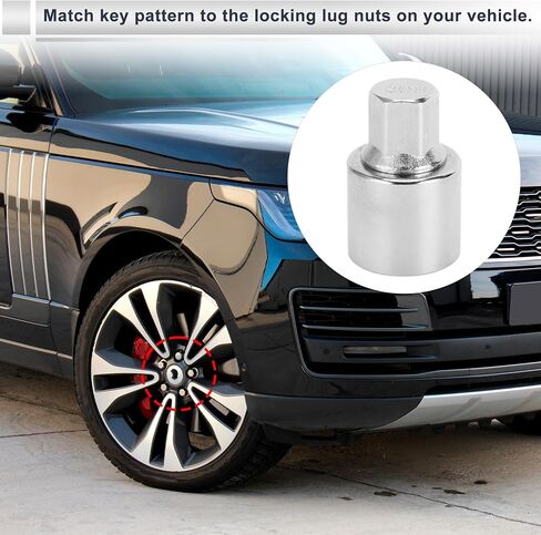Vehicle Wheel Lock Lugnut for Land Rover #208-28ID Anti-Theft Screw Nut Removal Key Socket 1pc in Kuwait