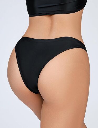 Aivtalk Oil Glossy Briefs for Women Shiny Smooth Panties Seamless Stretch Thong Panties Underwear in Saudi Arabia