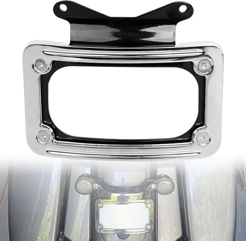 Black Curved License Plate Mount Bracket For Harley Touring Road Street Glide FLTRX FLHX 2010-2023,Road King Special FLHRXS 2017-2023 in Saudi Arabia