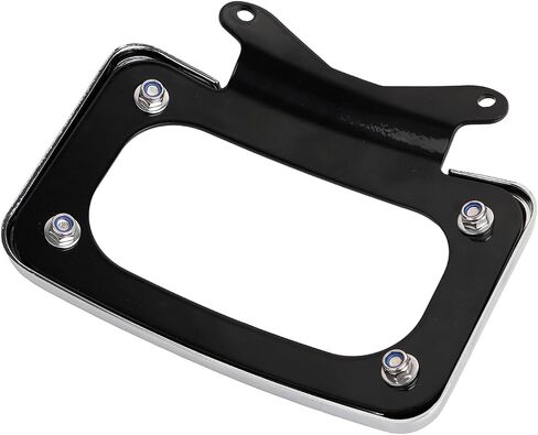 Black Curved License Plate Mount Bracket For Harley Touring Road Street Glide FLTRX FLHX 2010-2023,Road King Special FLHRXS 2017-2023 in Saudi Arabia