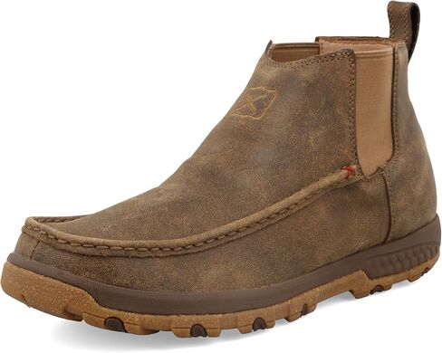 Twisted X Men's 4" Wedge Sole Boot, Woven Saddle/Oiled Saddle, 11(M) in Saudi Arabia