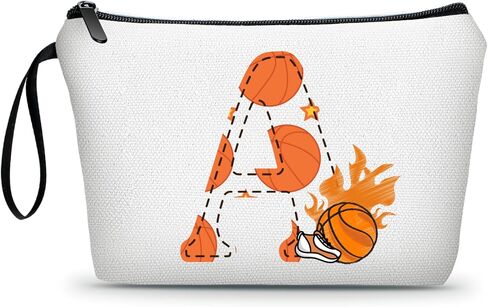 Soccer Gifts Personalized Soccer Ball Cosmetic Bag for Purse Birthday Inspirational Gifts for Girls Women Team Coach Mom Stuff Travel Organizer-M in Kuwait