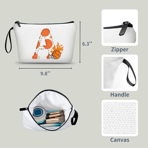 Soccer Gifts Personalized Soccer Ball Cosmetic Bag for Purse Birthday Inspirational Gifts for Girls Women Team Coach Mom Stuff Travel Organizer-M in Kuwait