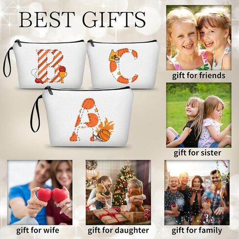 Soccer Gifts Personalized Soccer Ball Cosmetic Bag for Purse Birthday Inspirational Gifts for Girls Women Team Coach Mom Stuff Travel Organizer-M in Kuwait