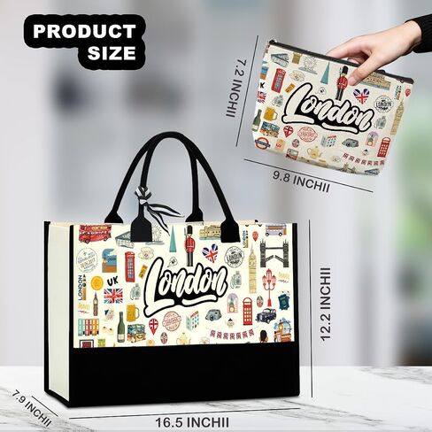 Tokyo Capetown Dubai Rome Amsterdam Vancouver Sydney London Bali Philadelphia Gifts for Women Canvas Tote Bag in Kuwait