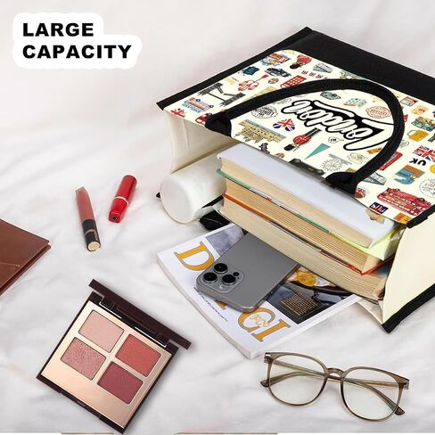 Tokyo Capetown Dubai Rome Amsterdam Vancouver Sydney London Bali Philadelphia Gifts for Women Canvas Tote Bag in Kuwait