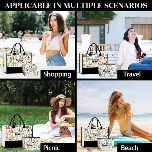 Tokyo Capetown Dubai Rome Amsterdam Vancouver Sydney London Bali Philadelphia Gifts for Women Canvas Tote Bag in Kuwait