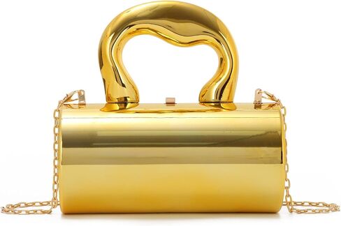Oweisong Acrylic Handbag Tote for Women Gold Clutch Purse Top Handle Satchel Y2K Party Shoulder Bag with Top Handle 2025 in Saudi Arabia