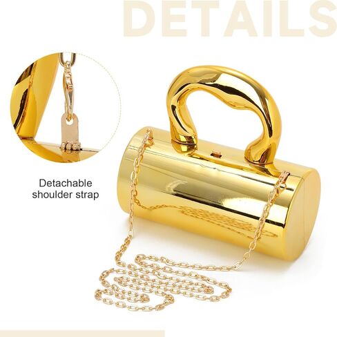 Oweisong Acrylic Handbag Tote for Women Gold Clutch Purse Top Handle Satchel Y2K Party Shoulder Bag with Top Handle 2025 in Saudi Arabia