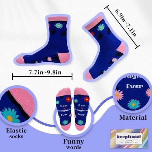 Gift Idea for Him Her- Funny Socks Gifts for Sister Daughter Son Brother Mom Boys Girls in Saudi Arabia