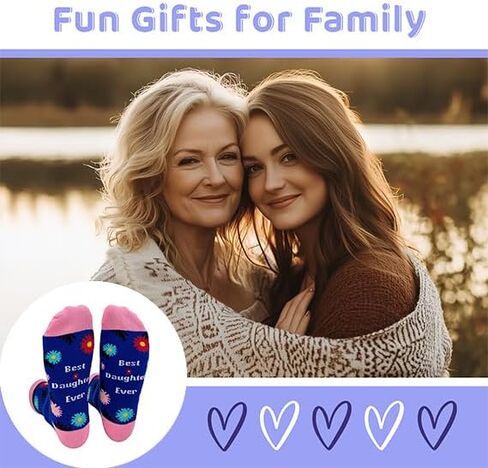 Gift Idea for Him Her- Funny Socks Gifts for Sister Daughter Son Brother Mom Boys Girls in Saudi Arabia