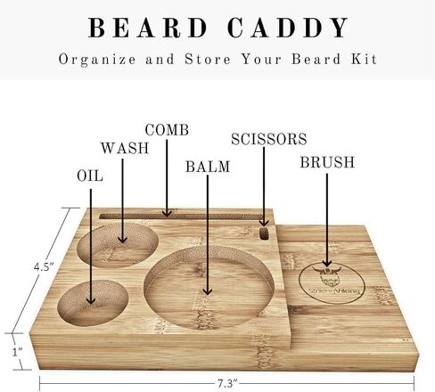 Beard Grooming Kit - Premium Beard Care Products for Men – Beard Shampoo, Beard Oil, Beard Balm Butter, Beard Brush, Wooden Comb, Mustache Scissors, & Toiletry Bag by Striking Viking in Saudi Arabia