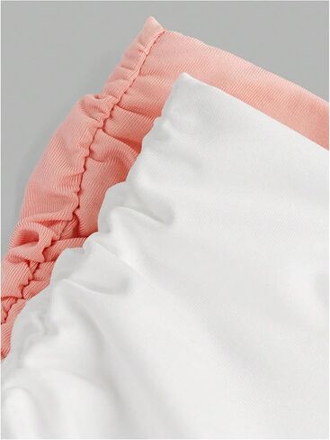 Floerns Girl's 2 Piece Strapless Tube Top Ruched Basic Sleeveless Undershirt in Kuwait
