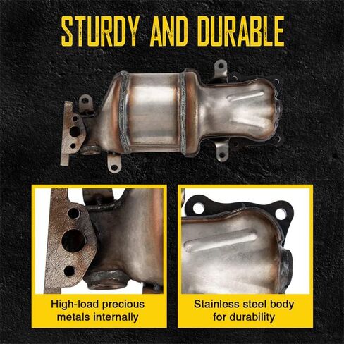 KAC 672145 Catalytic Converter, 2PCS Catalytic Converter for MDX 2014-2015, RL 2009-2012, RLX 2014-2017, TL 2009-2014, TSX V6 2010-2011 2013-2014, ZDX 2011-2012, Accord 2010-2015 - EPA Compliant in Saudi Arabia