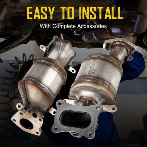 KAC 672145 Catalytic Converter, 2PCS Catalytic Converter for MDX 2014-2015, RL 2009-2012, RLX 2014-2017, TL 2009-2014, TSX V6 2010-2011 2013-2014, ZDX 2011-2012, Accord 2010-2015 - EPA Compliant in Saudi Arabia