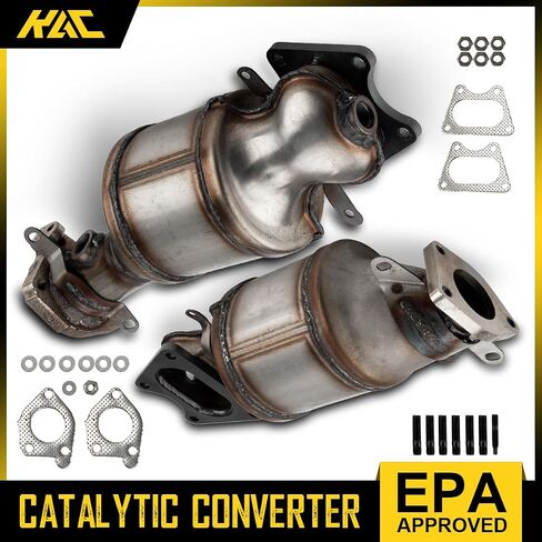 KAC 672145 Catalytic Converter, 2PCS Catalytic Converter for MDX 2014-2015, RL 2009-2012, RLX 2014-2017, TL 2009-2014, TSX V6 2010-2011 2013-2014, ZDX 2011-2012, Accord 2010-2015 - EPA Compliant in Saudi Arabia