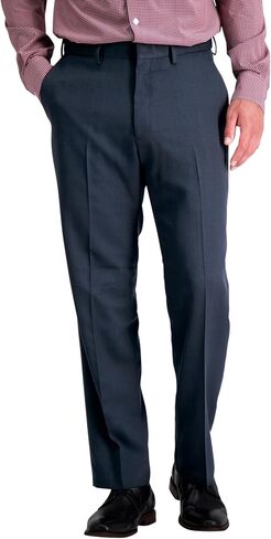 Haggar Men's Premium Comfort Dress Pant Reg. and Big & Tall Sizes, Black, 32W x 32L in Kuwait