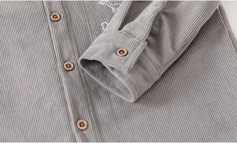 Toddler Boys Corduroy Button Down Shirt Kids Spring Fall Casual Long Sleeve Shirt Jacket Lightweight Soft Versatile in Saudi Arabia