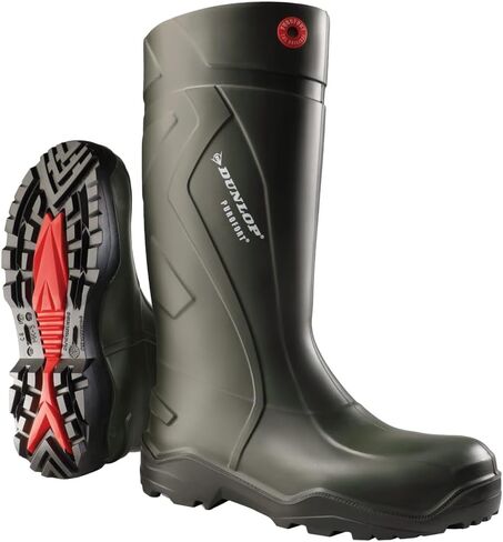 Dunlop Unisex Purofort+ Full Safety Wellington Black Size UK 13 EU 48 in Saudi Arabia