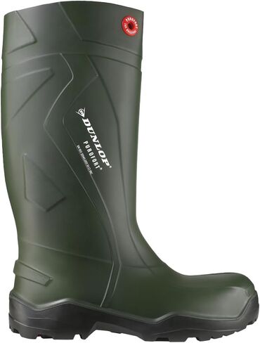 Dunlop Unisex Purofort+ Full Safety Wellington Black Size UK 13 EU 48 in Saudi Arabia