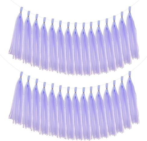 MECCANIXITY 40Pcs Tassel Garland Banner Tissue Paper for Streamers Party Decorations, Valentine's Day Birthday Decor for Women with Rope and Tie Wire (Wine Red, 14.6Inch) in Saudi Arabia