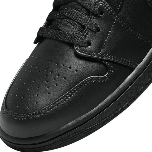 Jordan Mens Air Jordan 1 Mid 554724 093"Triple Black - Size 9.5 in Saudi Arabia