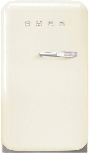 Smeg FAB5URBL3 16" 50's Retro Style Series Compact Cooler with 1.5 cu. ft. Capacity Absorption Cooling Automatic Defrost LED Interior Lighting and Adjustable Shelves Black, Right Hand Hinge in Kuwait