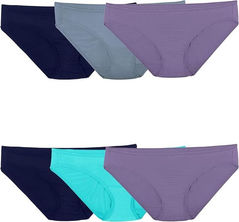 Fruit of the Loom Women's Lightweight Microfiber Underwear, Smooth Under Clothes, Available in Plus Size in Saudi Arabia