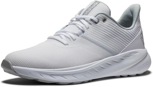 FootJoy Men's FJ Flex Golf Shoe, Heather Grey/Black, 10.5 in Saudi Arabia