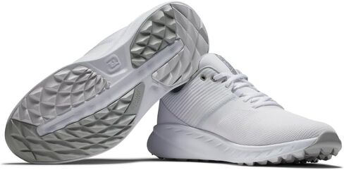 FootJoy Men's FJ Flex Golf Shoe, Heather Grey/Black, 10.5 in Saudi Arabia