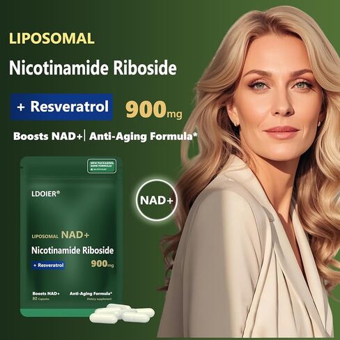مكملات NAD مع الريبوسيد الريبوسيد النيكوتيناميد النيكوتيناميد ، ريبيوسيد ، ريسفيراترول ، نقاء كيرسيتين ، ملحق NAD 80 كبسولات NAD (900mg) in Saudi Arabia