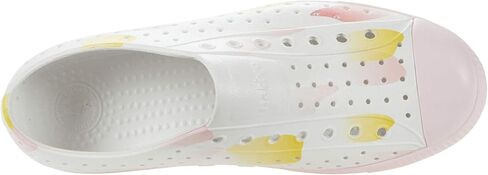 Native Shoes Jefferson Print Sneakers for Men, and Women - EVA Upper with Perforation Detailing, Slip-On Style, and Rubber Toe Milk Pink/Shell White/Marigold Men's 12, Women's 14 Medium in Saudi Arabia