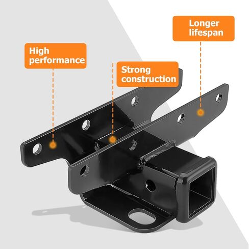 WeiSen 2" Rear Trailer Hitch Receiver Class 3 Towing Hitch & 4-Pin Trailer Wiring Harness Compatible with Jeep Wrangler JL/JLU 2018-2025 (Not Fit JK 2018 Models) in Saudi Arabia