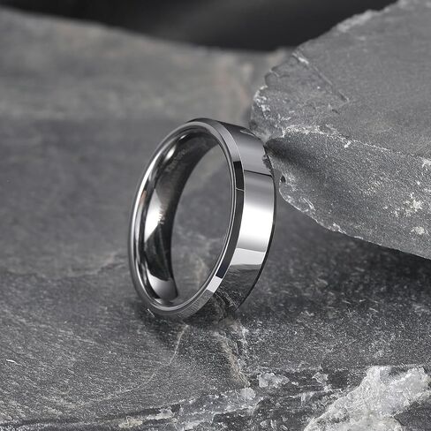 King Will BASIC Men Women 4mm/5mm/6mm/7mm/8mm Tungsten Rings Polished Wedding Band Engagement Anniversary Band Comfort Fit in Saudi Arabia